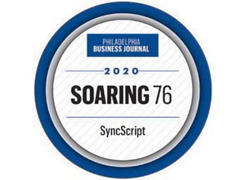 SyncScript - 2020 Soaring 76 by Philadelphia Business Journal
